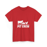 Pit Crew Barbecue Grilling T-Shirt - Red