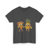 Pizza and Pineapple Pizza Lovers T-Shirt - Dark Heather