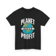 Planet Over Profit Earth T-Shirt - Black