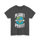 Planet Over Profit Earth T-Shirt - Dark Heather