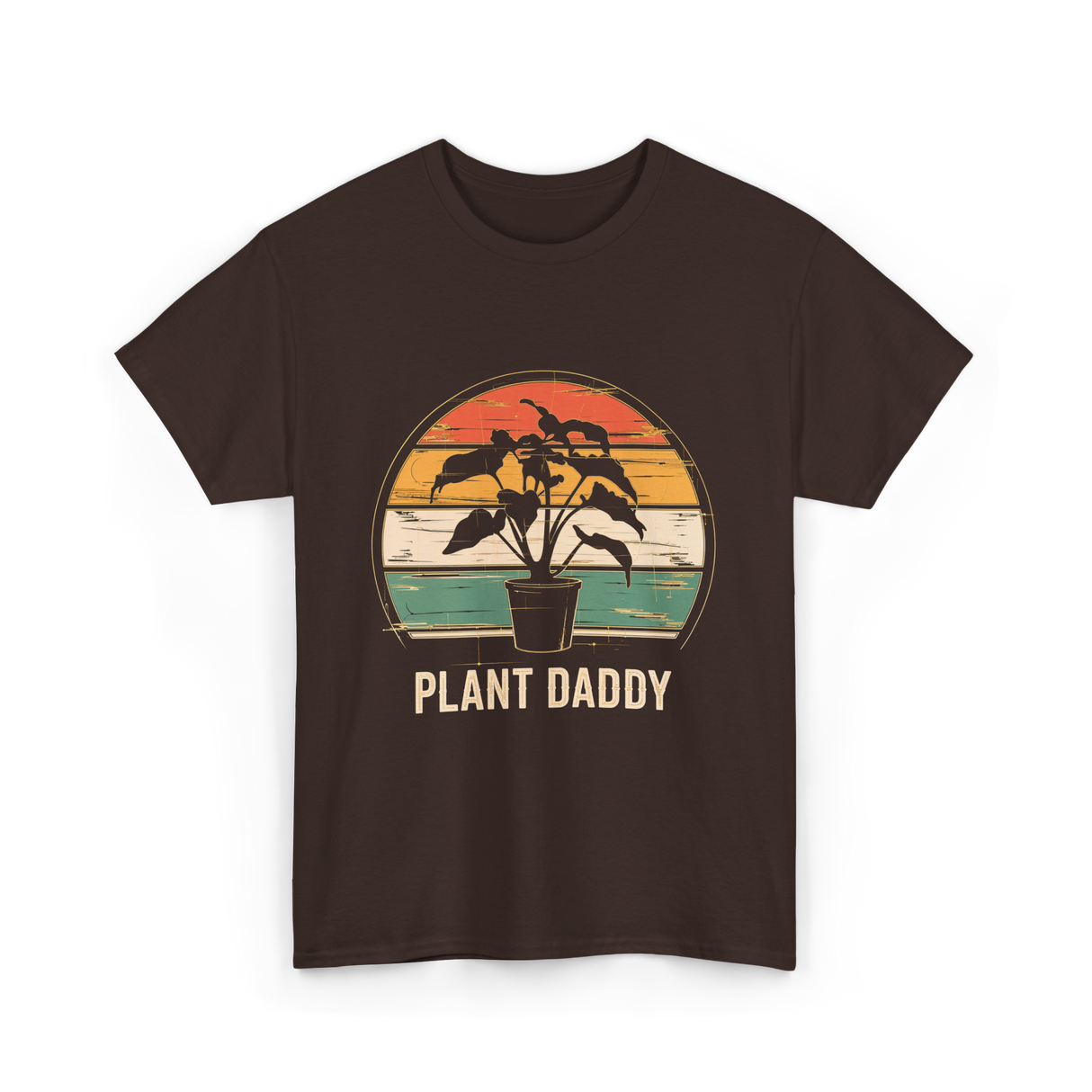 Plant Daddy Gardening Plants T-Shirt - Dark Chocolate