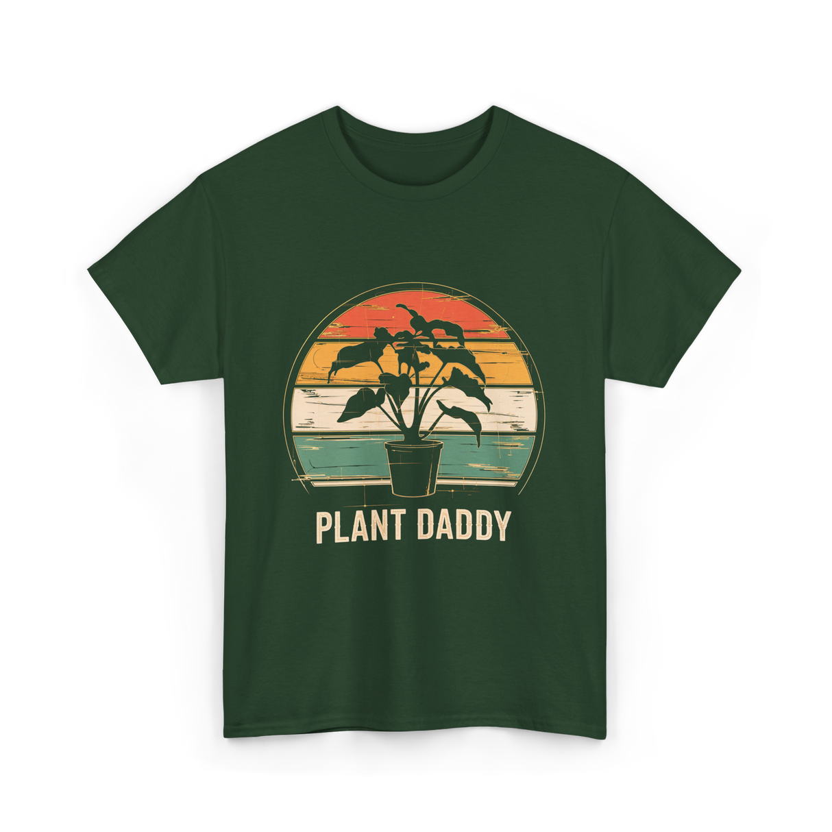 Plant Daddy Gardening Plants T-Shirt - Forest Green