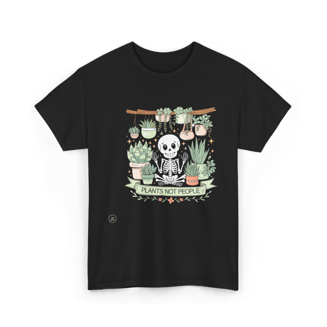 Plants Not People Skeleton Plants T-Shirt - Black