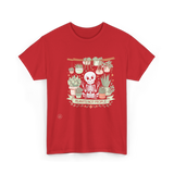 Plants Not People Skeleton Plants T-Shirt - Red