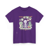 Plants Not People Skeleton Plants T-Shirt - Purple