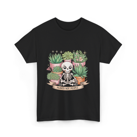 Plants Not People Skeleton T-Shirt - Black