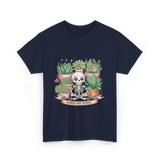 Plants Not People Skeleton T-Shirt - Navy