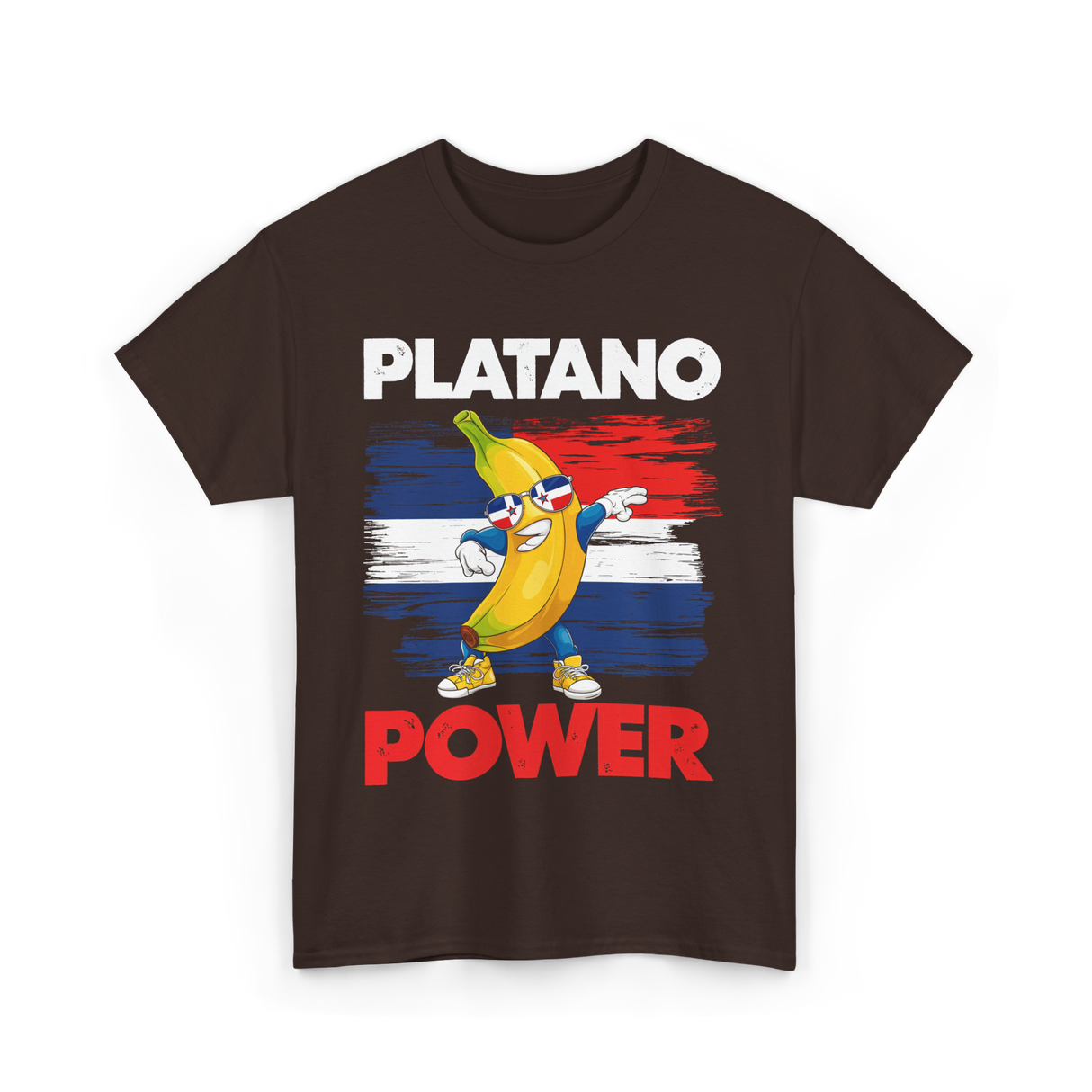 Platano Power Banana T-Shirt - Dark Chocolate