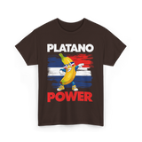 Platano Power Banana T-Shirt - Dark Chocolate