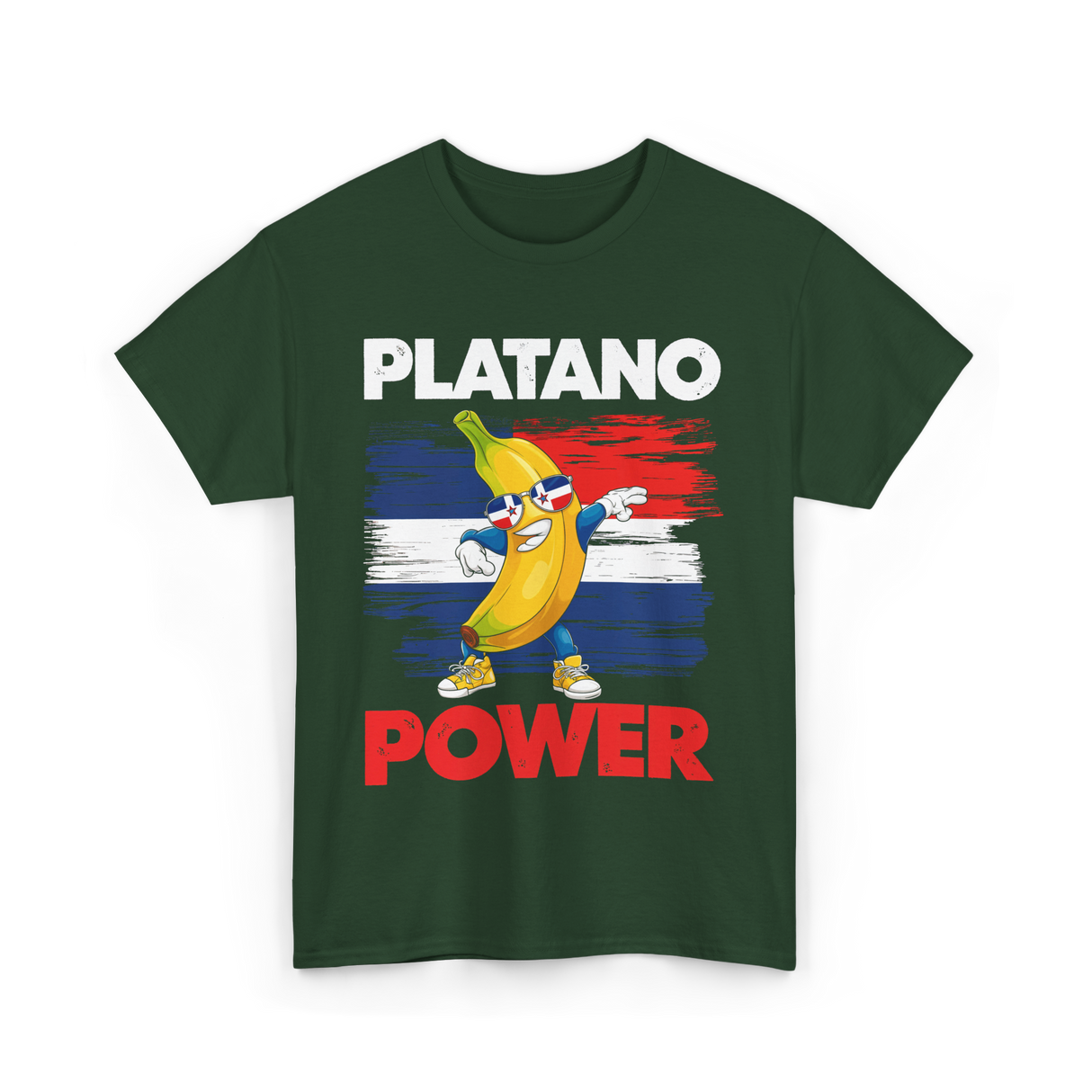 Platano Power Banana T-Shirt - Forest Green