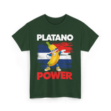 Platano Power Banana T-Shirt - Forest Green