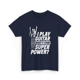 Play Guitar Superpower Guitarist T-Shirt - Navy