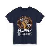 Plumber In Training Plumbing T-Shirt - Navy