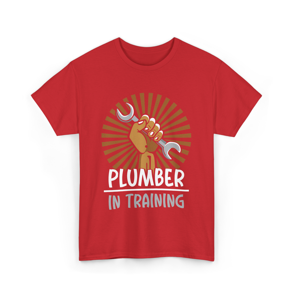 Plumber In Training Plumbing T-Shirt - Red