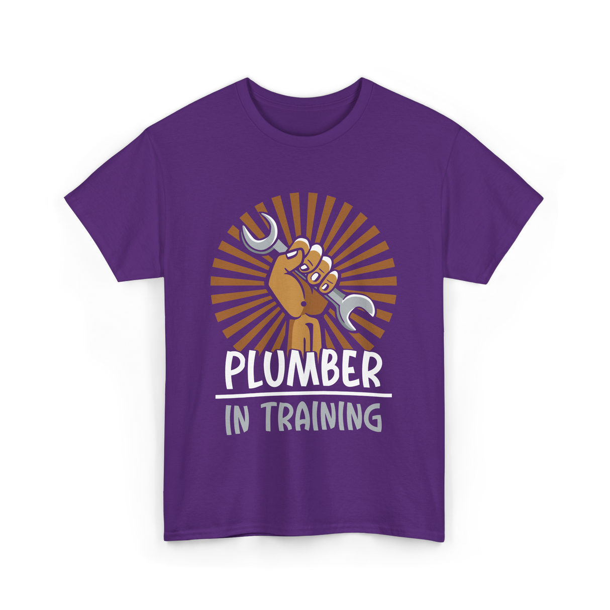 Plumber In Training Plumbing T-Shirt - Purple