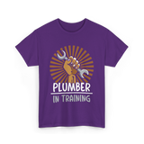 Plumber In Training Plumbing T-Shirt - Purple