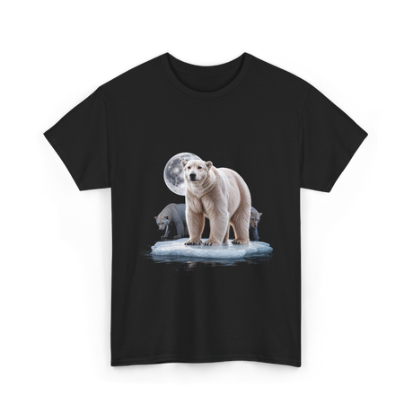 Polar Bears Wildlife Animal Lover T-Shirt - Black