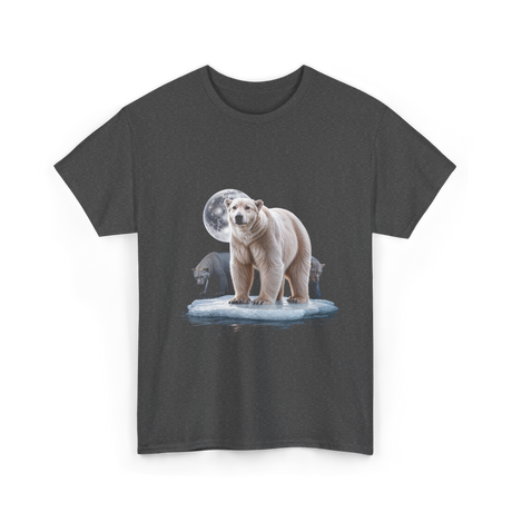 Polar Bears Wildlife Animal Lover T-Shirt - Dark Heather