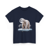 Polar Bears Wildlife Animal Lover T-Shirt - Navy