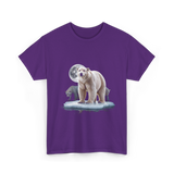 Polar Bears Wildlife Animal Lover T-Shirt - Purple