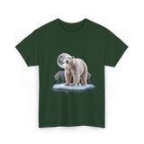 Polar Bears Wildlife Animal Lover T-Shirt - Forest Green