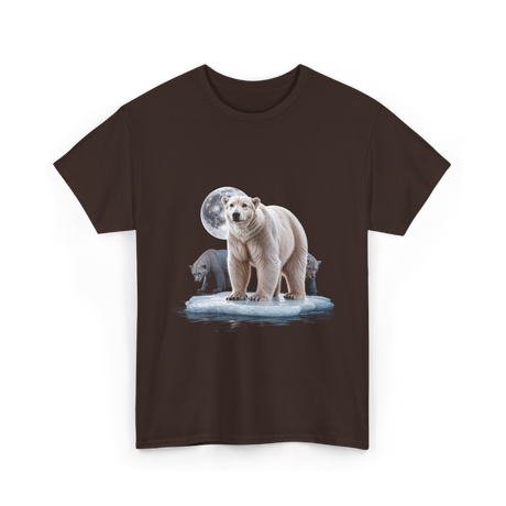 Polar Bears Wildlife Animal Lover T-Shirt - Dark Chocolate