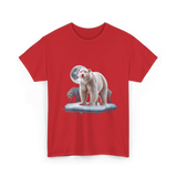 Polar Bears Wildlife Animal Lover T-Shirt - Red