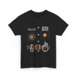 Police Badge Police Officer T-Shirt - Black