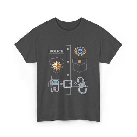 Police Badge Police Officer T-Shirt - Dark Heather