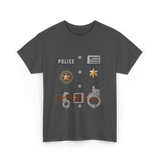 Police Badge Police Officer T-Shirt - Dark Heather