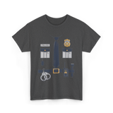 Police Costume Gear Law Enforcement T-Shirt - Dark Heather