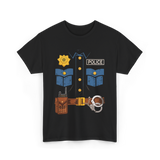 Police Costume Law Enforcement Police T-Shirt - Black