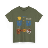 Police Costume Law Enforcement Police T-Shirt - Military Green