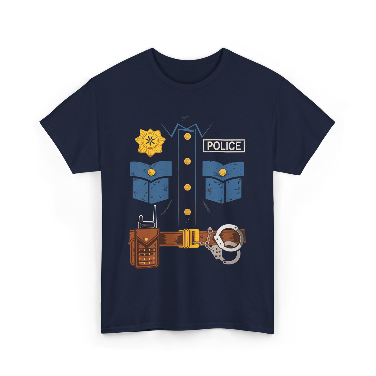 Police Costume Law Enforcement Police T-Shirt - Navy