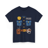 Police Costume Law Enforcement Police T-Shirt - Navy