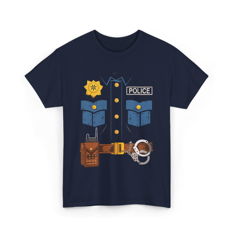 Police Costume Law Enforcement Police T-Shirt - Navy