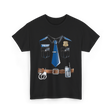 Police Costume Officer Costume T-Shirt - Black