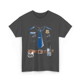 Police Costume Officer Costume T-Shirt - Dark Heather