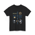 Police Costume Police Badge T-Shirt - Black