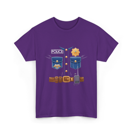 Police Costume Police Kids T-Shirt - Purple