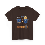 Police Costume Police Kids T-Shirt - Dark Chocolate