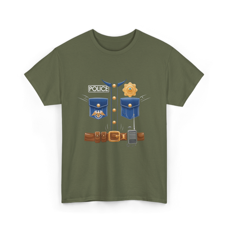 Police Costume Police Kids T-Shirt - Military Green