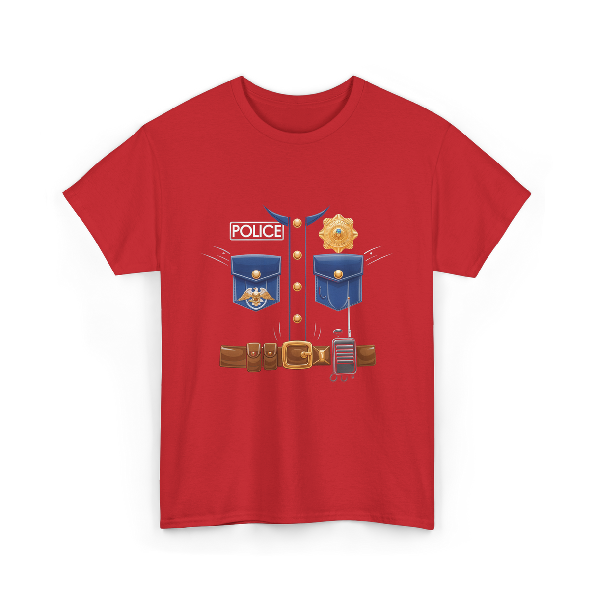 Police Costume Police Kids T-Shirt - Red