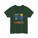 Police Costume Police Kids T-Shirt - Forest Green