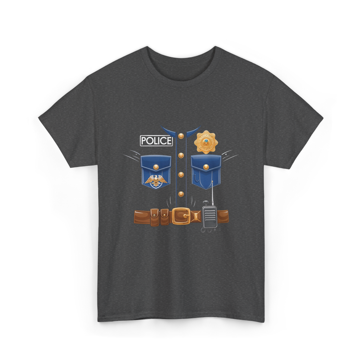 Police Costume Police Kids T-Shirt - Dark Heather