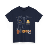 Police Costume Police Officer Kids Men T-Shirt - Navy