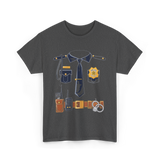 Police Costume Police Officer Kids Men T-Shirt - Dark Heather