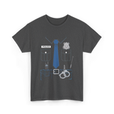 Police Costume Police Officer T-Shirt - Dark Heather