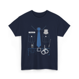 Police Costume Police Officer T-Shirt - Navy