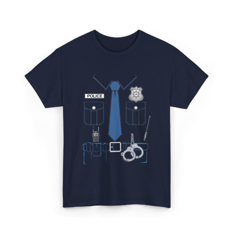 Police Costume Police Officer T-Shirt - Navy